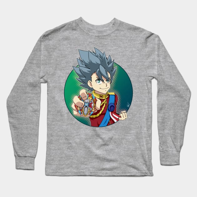 Xhan / Xavier Bogard from Beyblade Burst Long Sleeve T-Shirt by Kaw_Dev